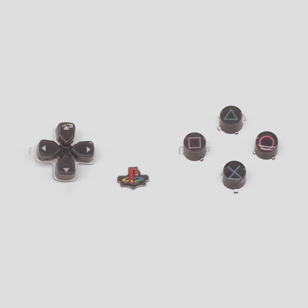 Grey 30th Anniversary PS5 DualSense Retro and Glass 6-piece Button Set