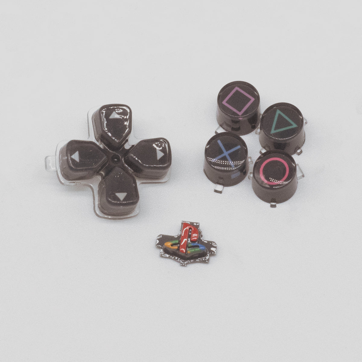 Grey 30th Anniversary PS5 DualSense Retro and Glass 6-piece Button Set