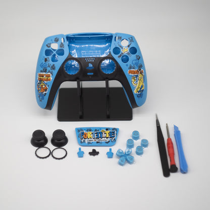 Fortnite PS5 controller housing kit with D-pad and touchpad cover