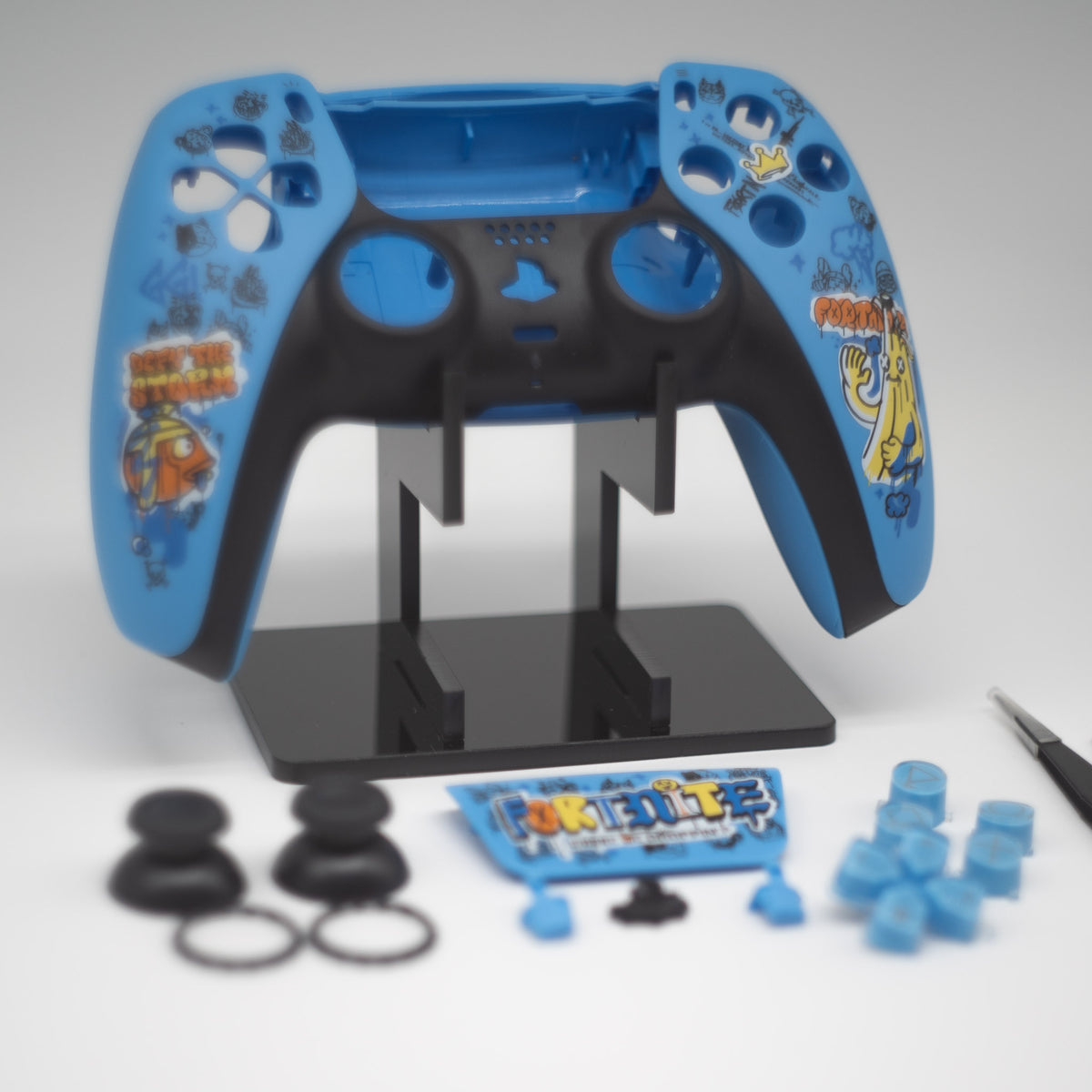Fortnite themed PS5 DualSense shell replacement parts