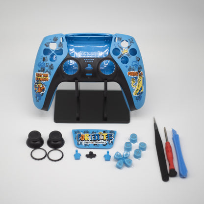 Fortnite style PS5 DualSense controller replacement shell kit