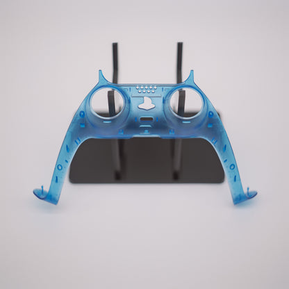 Blue Transparent PS5 DualSense trim shell faceplate