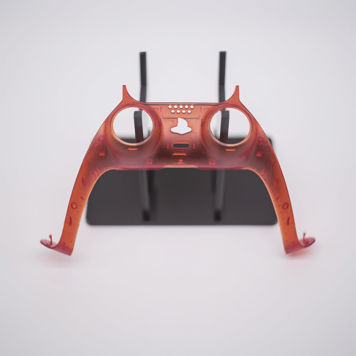 Red Transparent PS5 DualSense trim shell faceplate